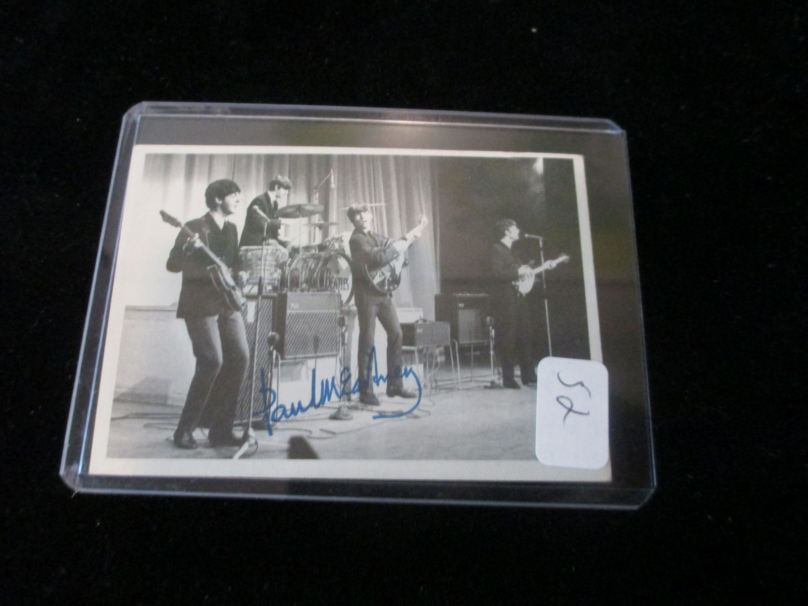 the beatles signed card paul mccartney no coa (1 of 1)