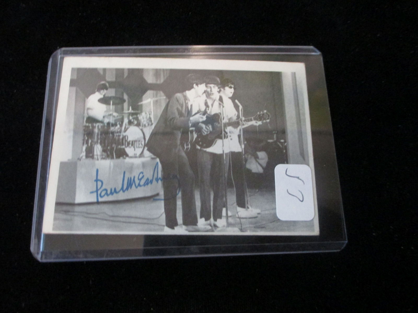 the beatles signed card paul mccartney no coa (1 of 1)