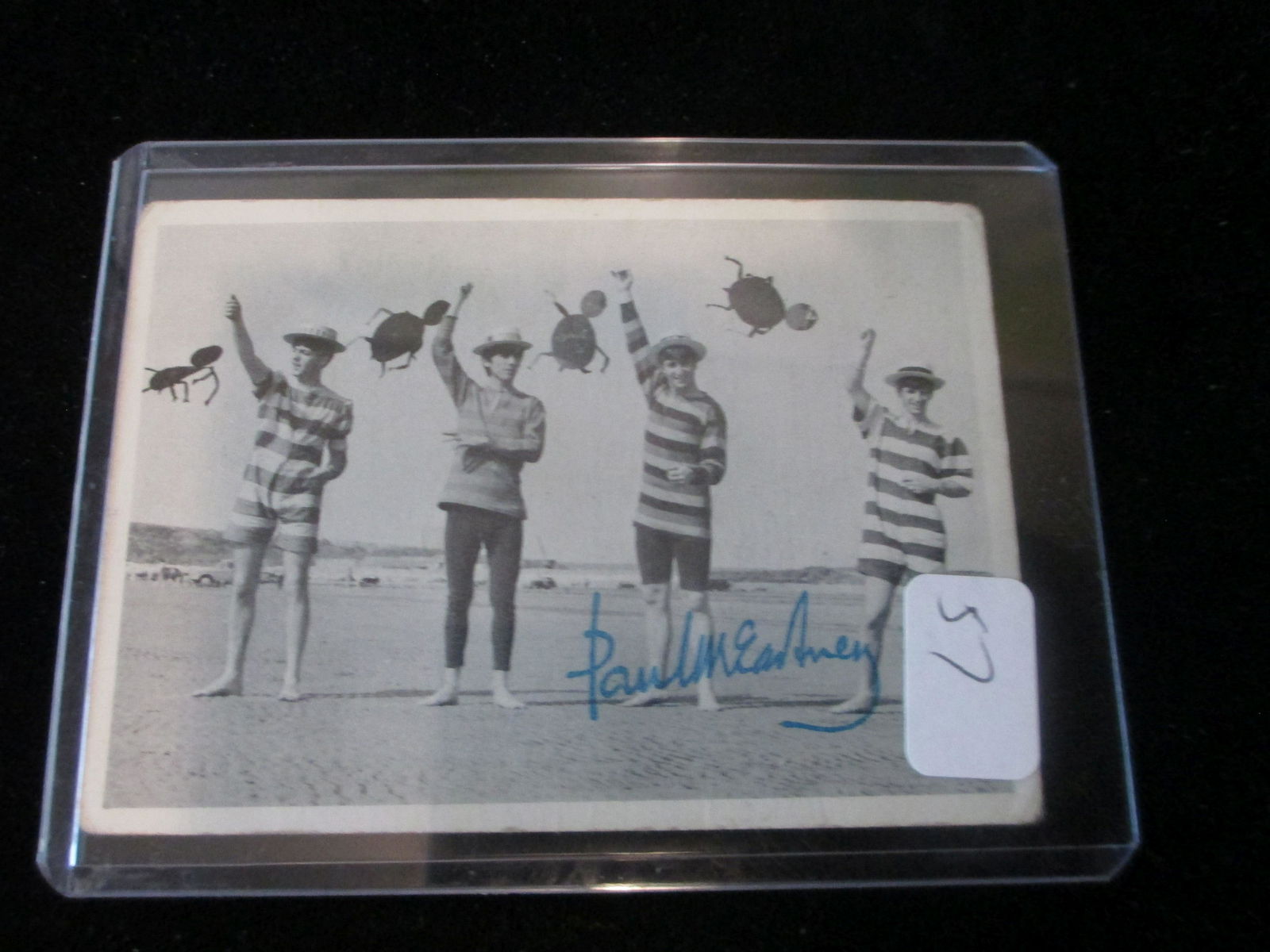 the beatles signed card paul mccartney no coa (1 of 1)