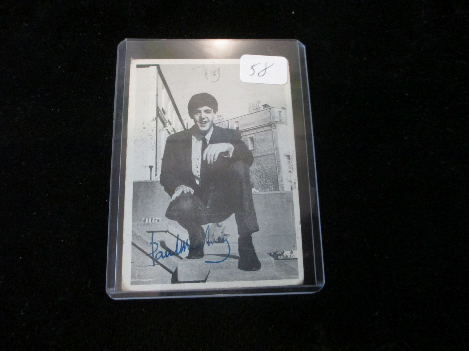the beatles signed card paul mccartney no coa (1 of 1)