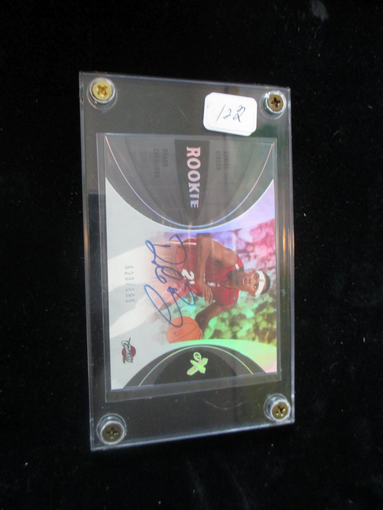 daniel gibson sign2/8993ature card and numbered: in hard screwdown holder