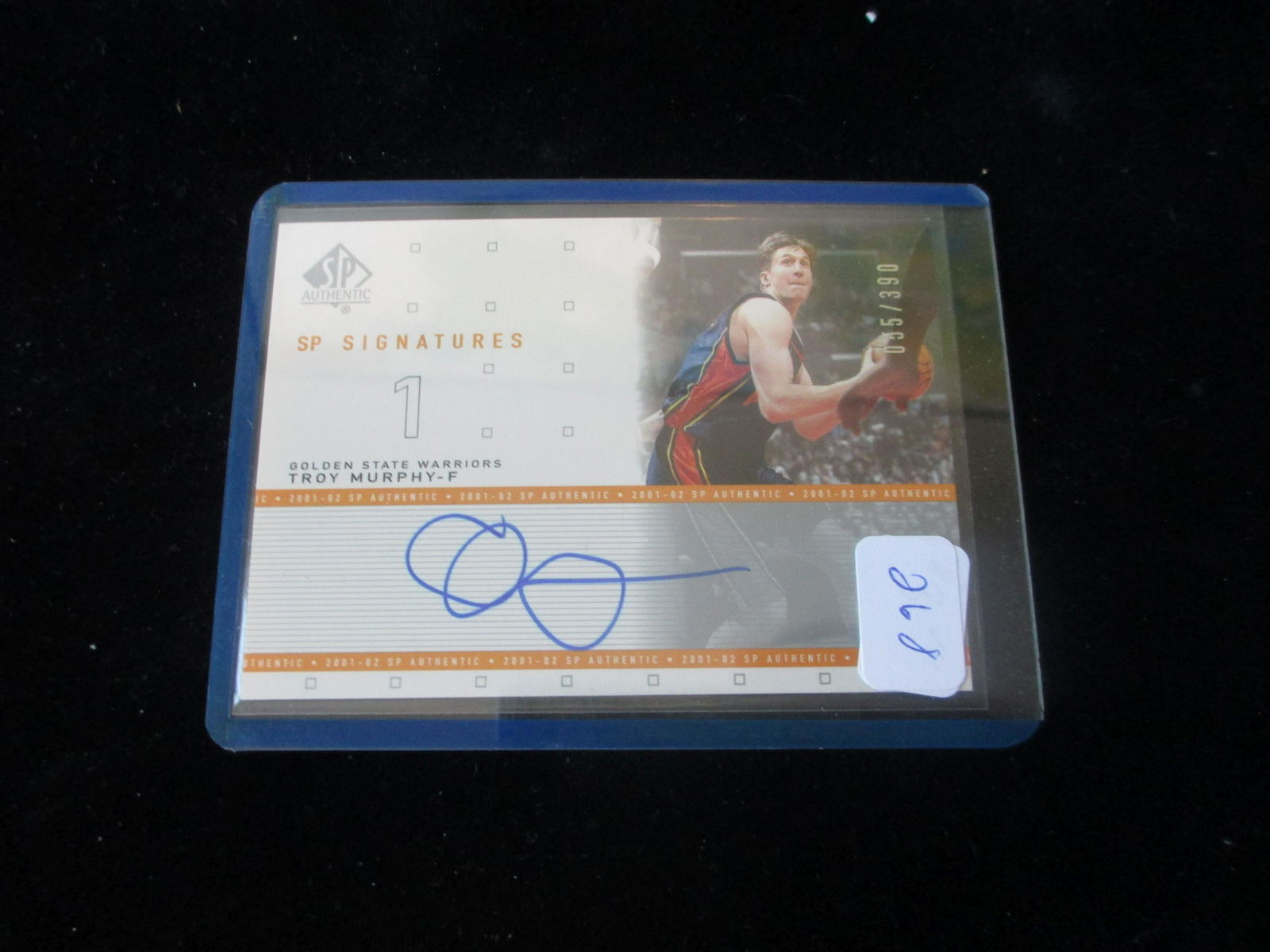 signature basketball card troy murphy numbered 055/390 (1 of 1)
