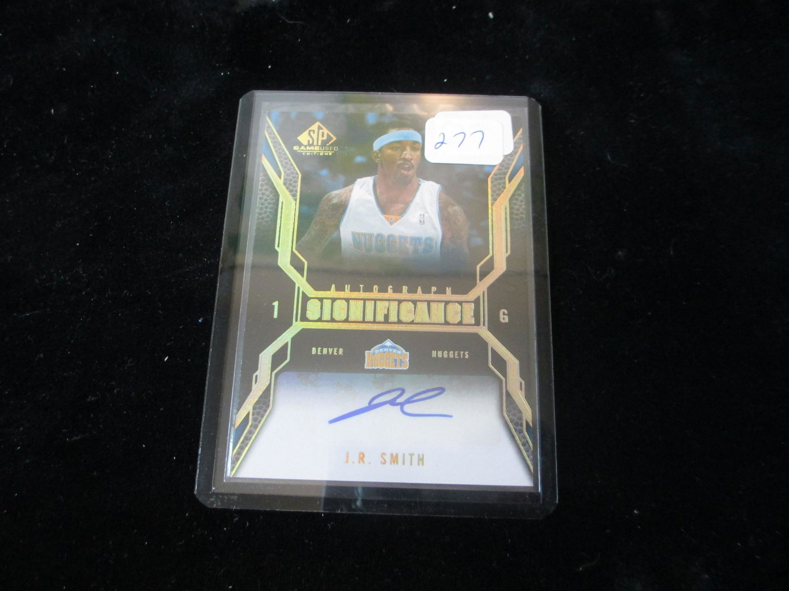 signature basketball card j.r smith (1 of 1)