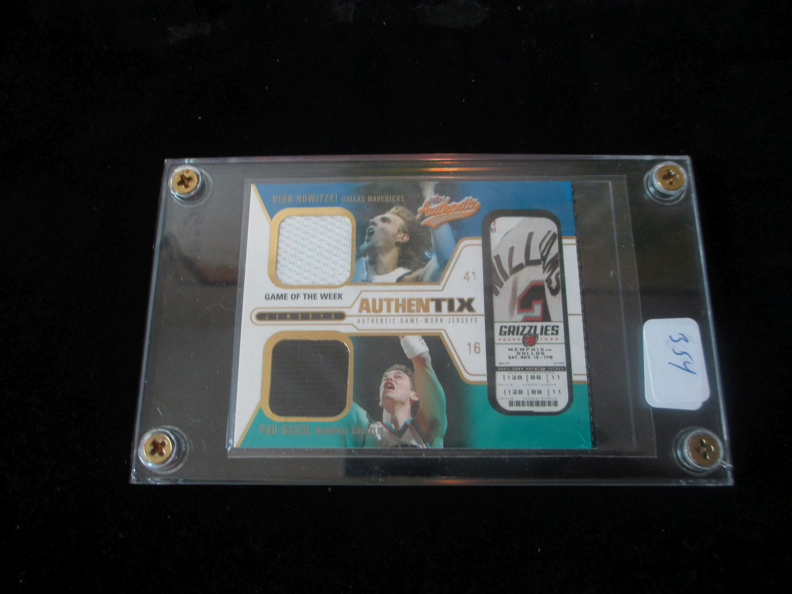 dirk nowitzki and pau gasol double jersey card (1 of 1)