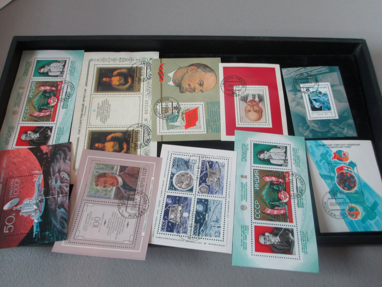 lot of 10 soviet union souvinir sheets: rare lot