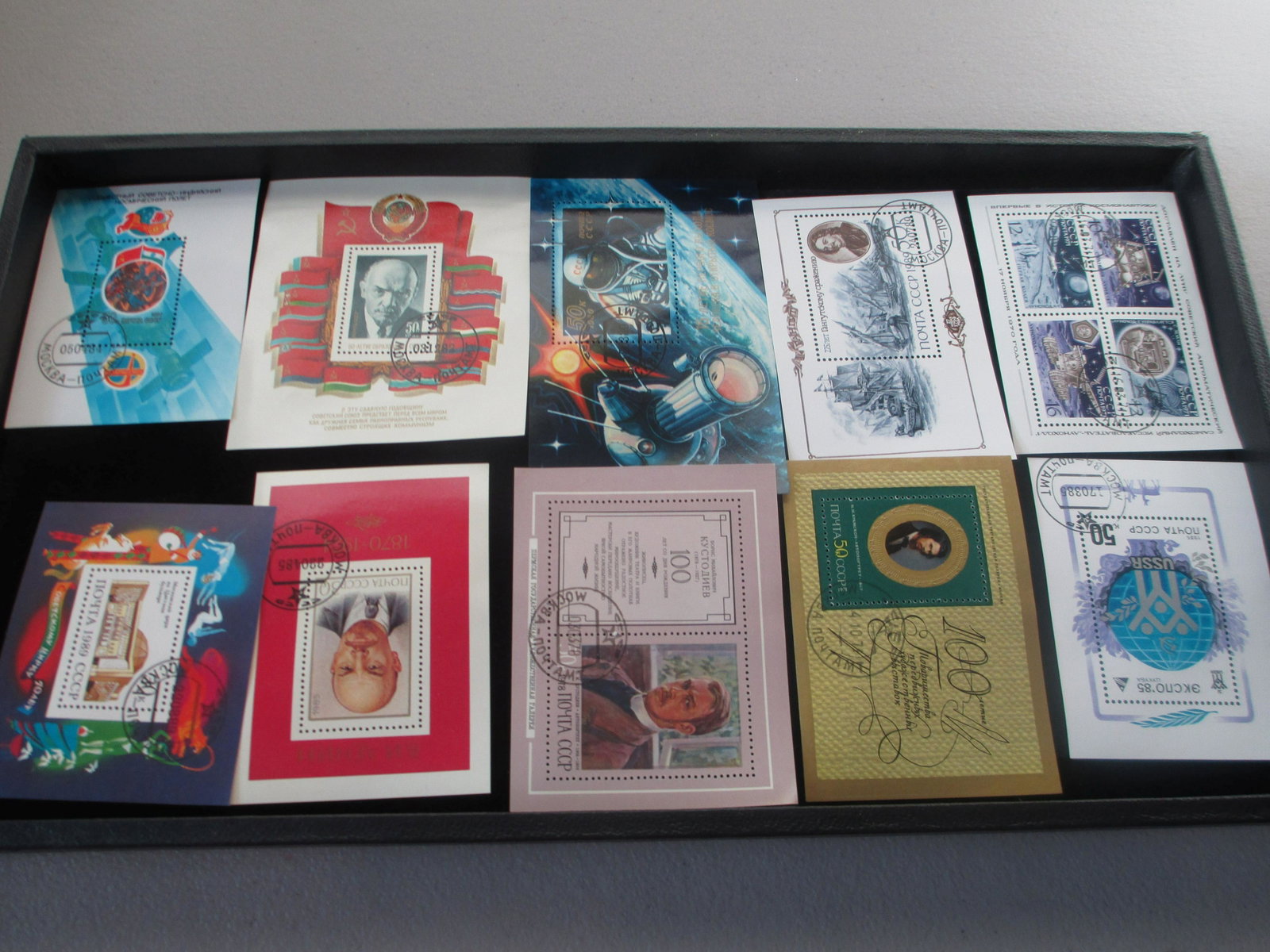 lot of 10 soviet union souvinir sheets: rare lot