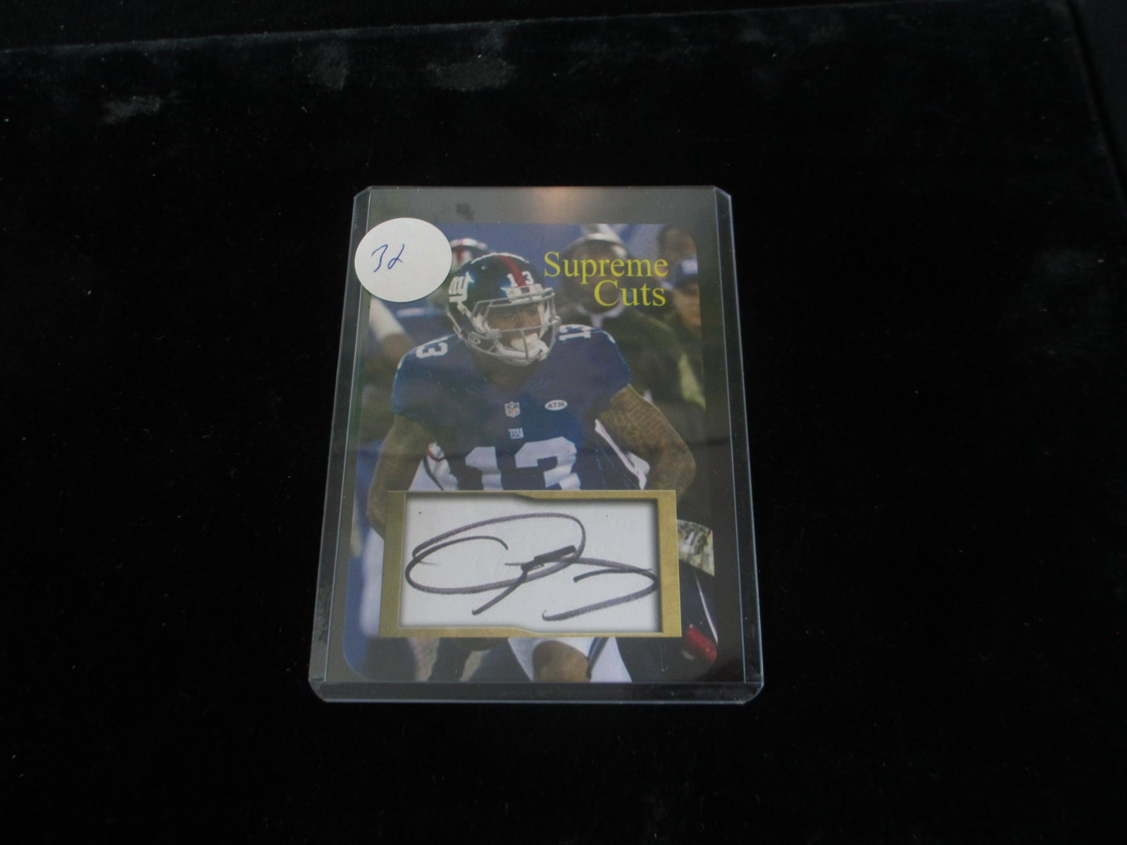 odell beckham jr facsimile auto: giants