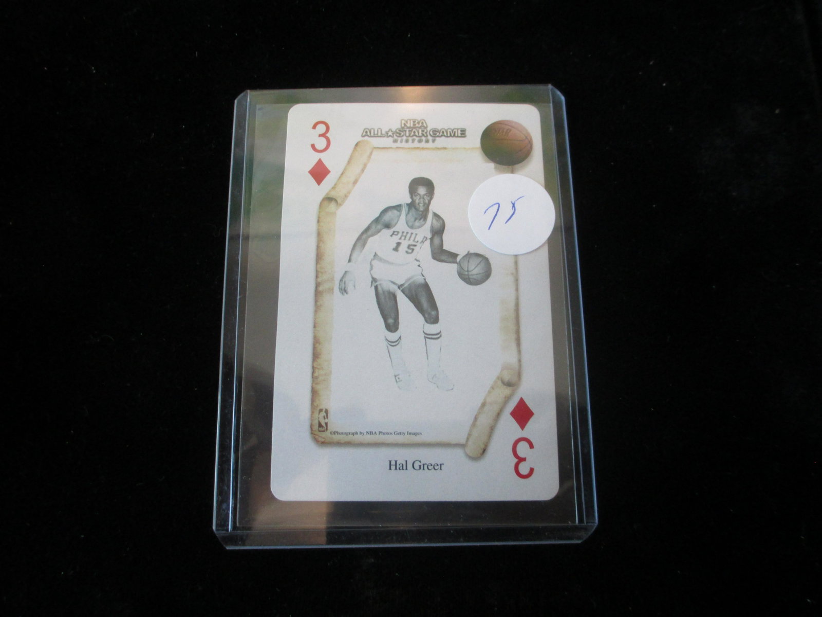 hal greer card: in top loader
