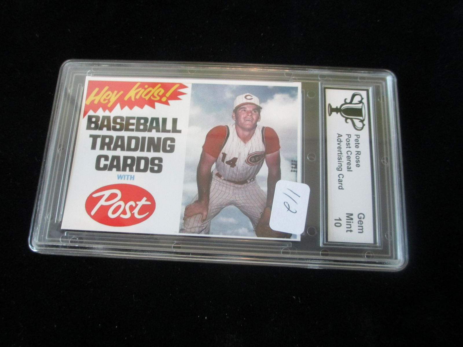 trophy graded pete rose post cereal card mint 10 (1 of 1)