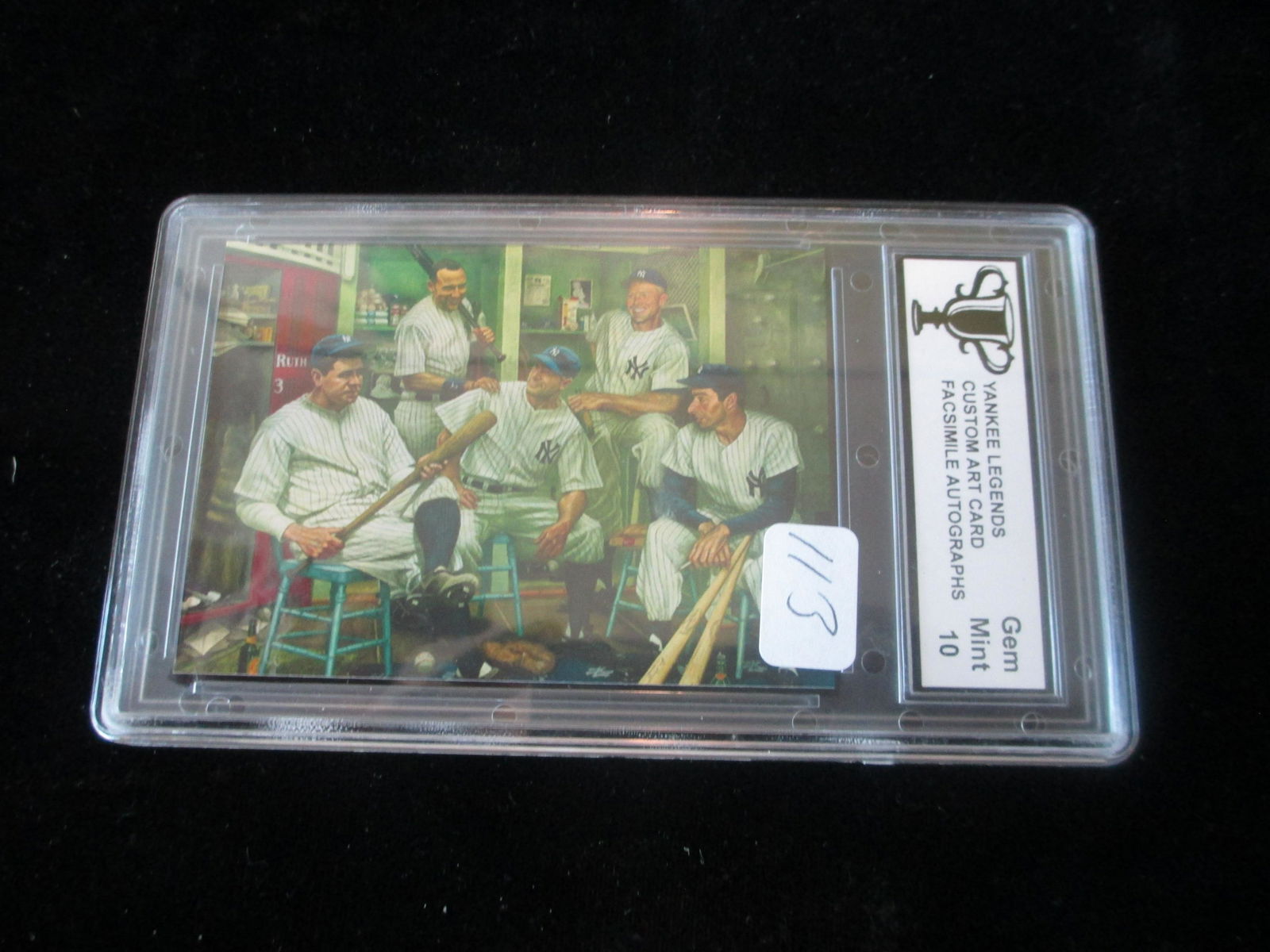 trophy graded yankees legends facsimile auto mint 10 (1 of 1)