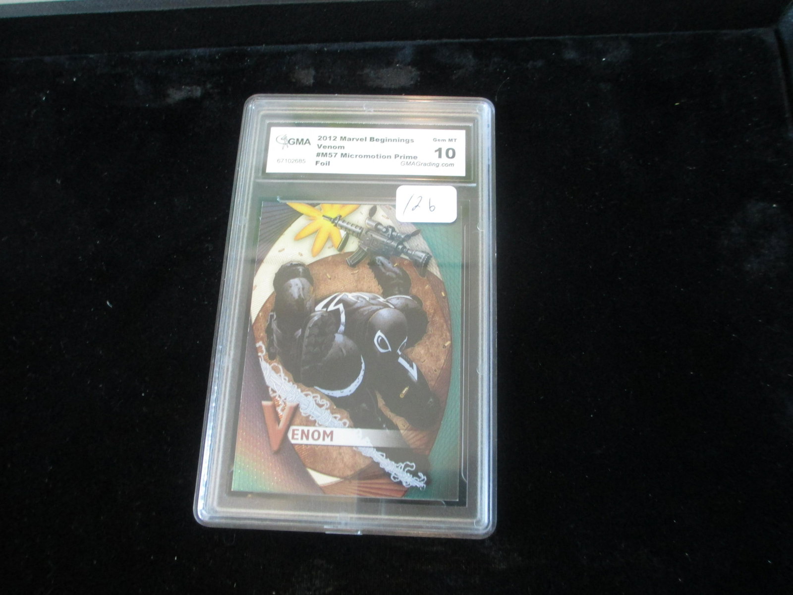 gma graded 2012 venom foil mint 10: nice graded lot