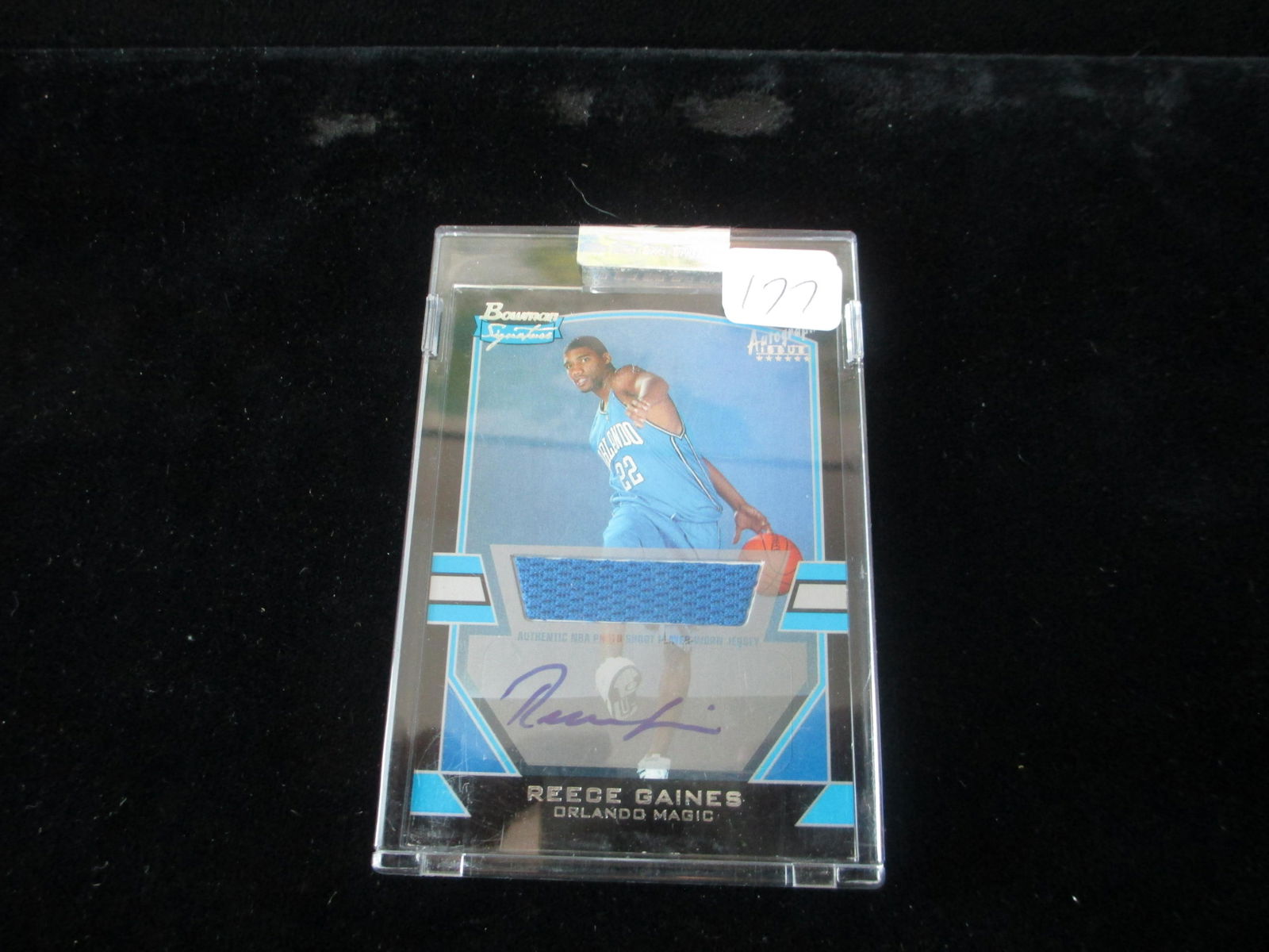 reece gaines signed jersey card numbered 430/1250 (1 of 1)