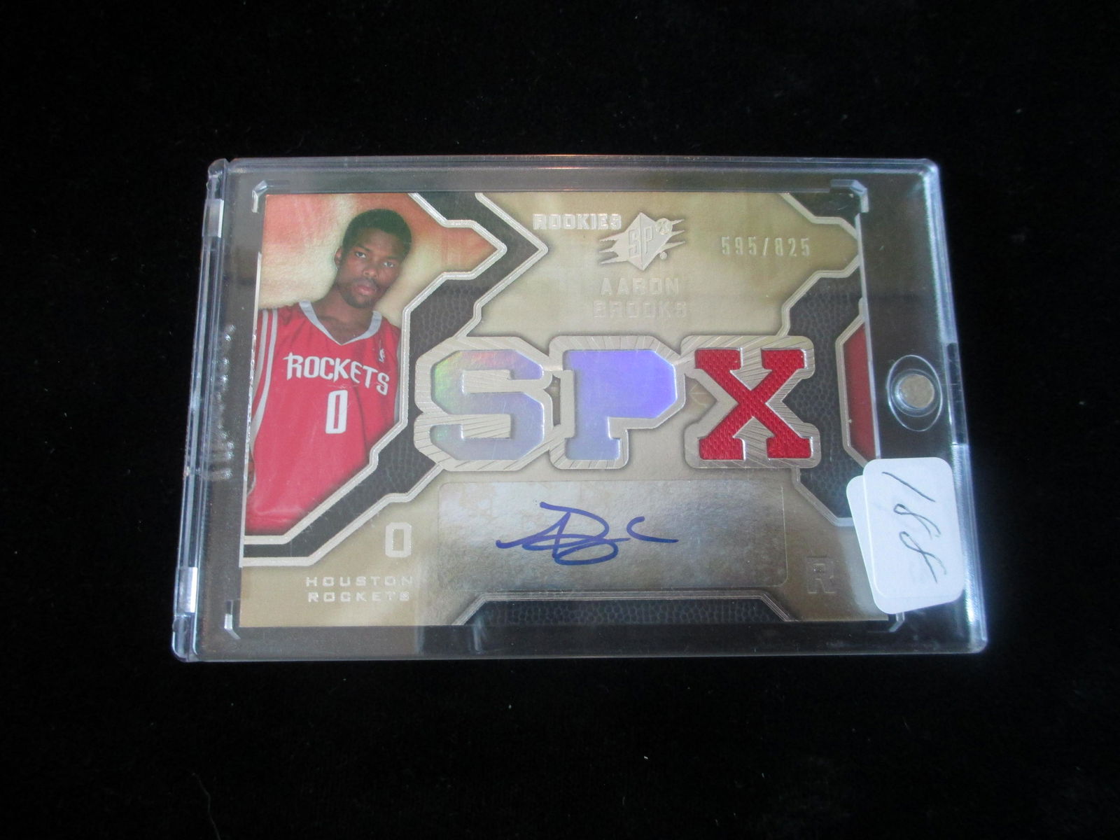 aaron brooks signature and jersey card numbered 595/825 (1 of 1)