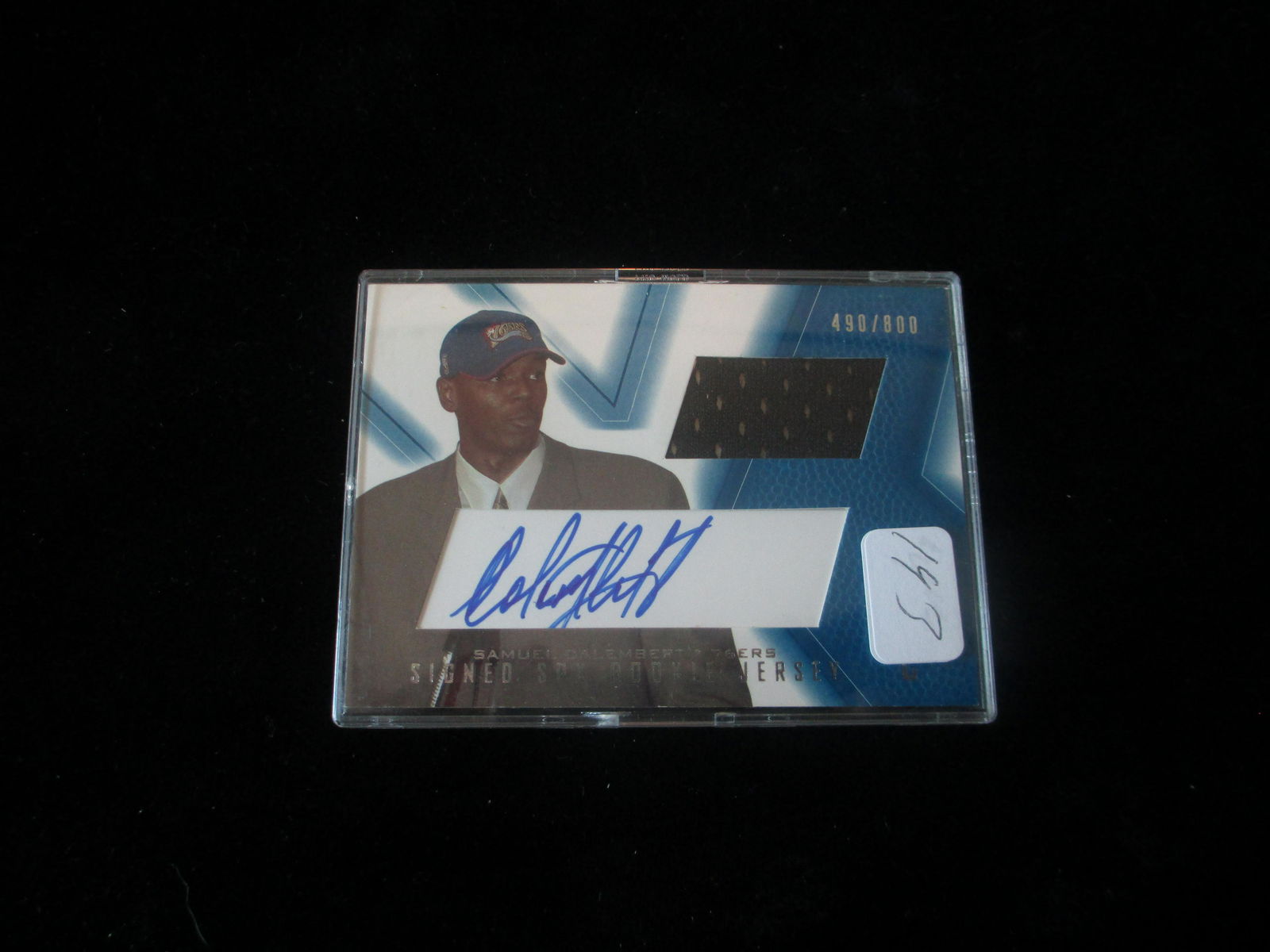 samuel dalembert signature and jersey card numbered (1 of 1)