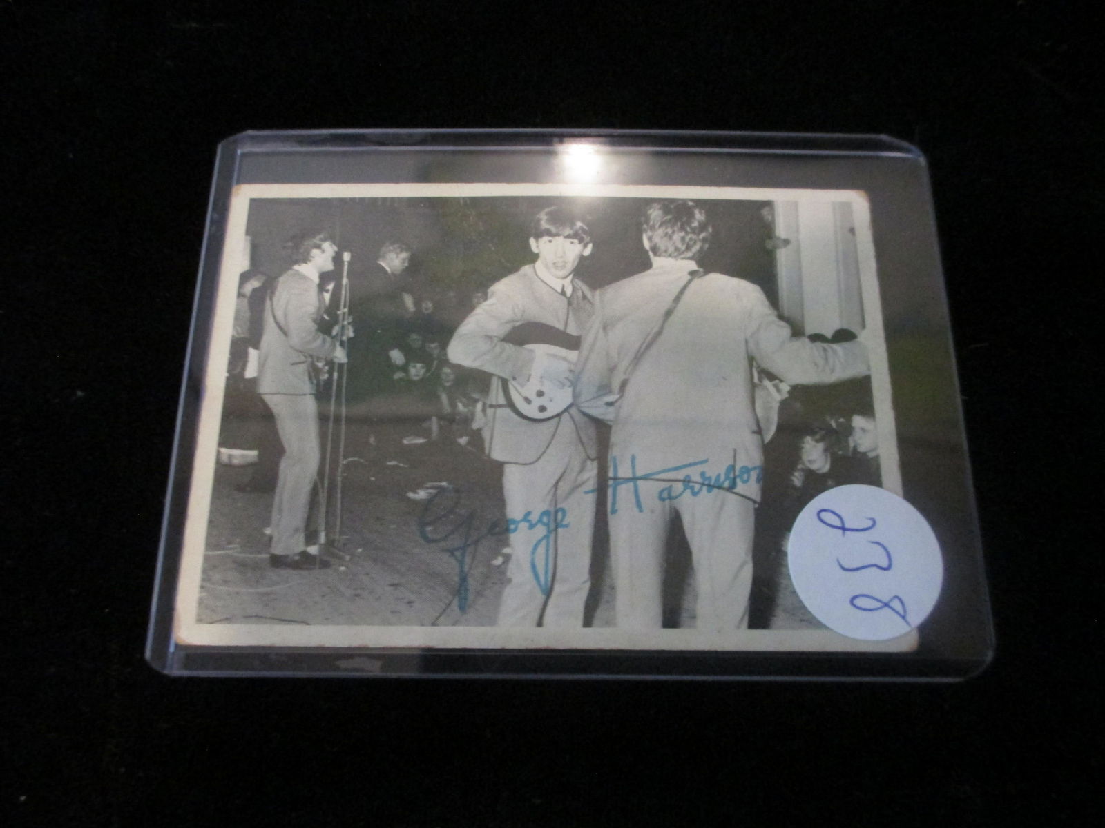 1964 signed beatles card no coa george harrison: 3rd series no 147