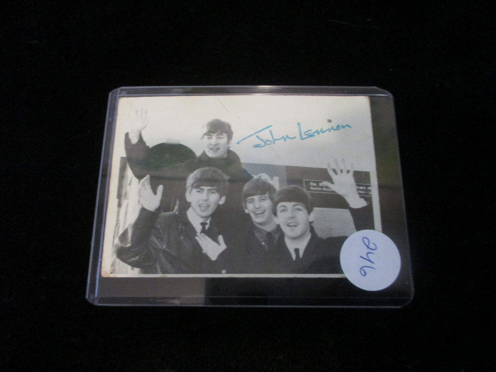 1964 signed beatles card no coa john lennon (1 of 1)
