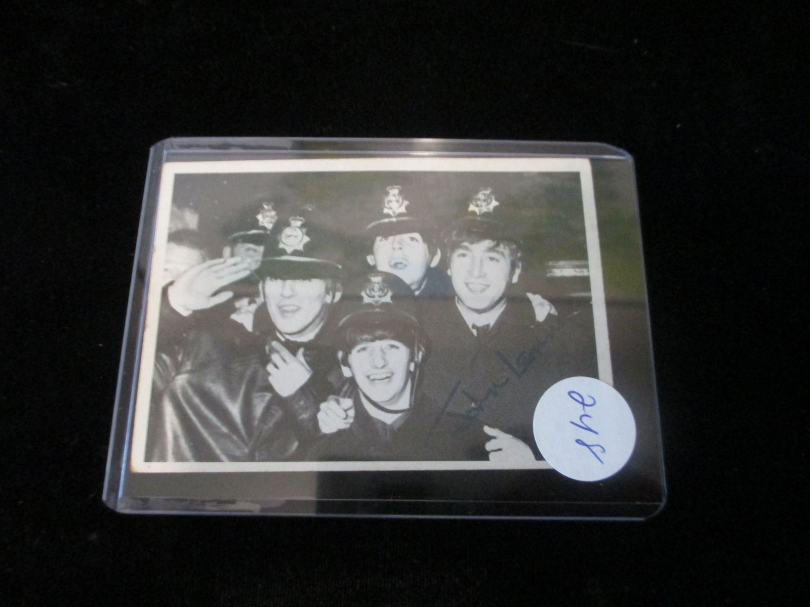 1964 signed beatles card no coa john lennon (1 of 1)
