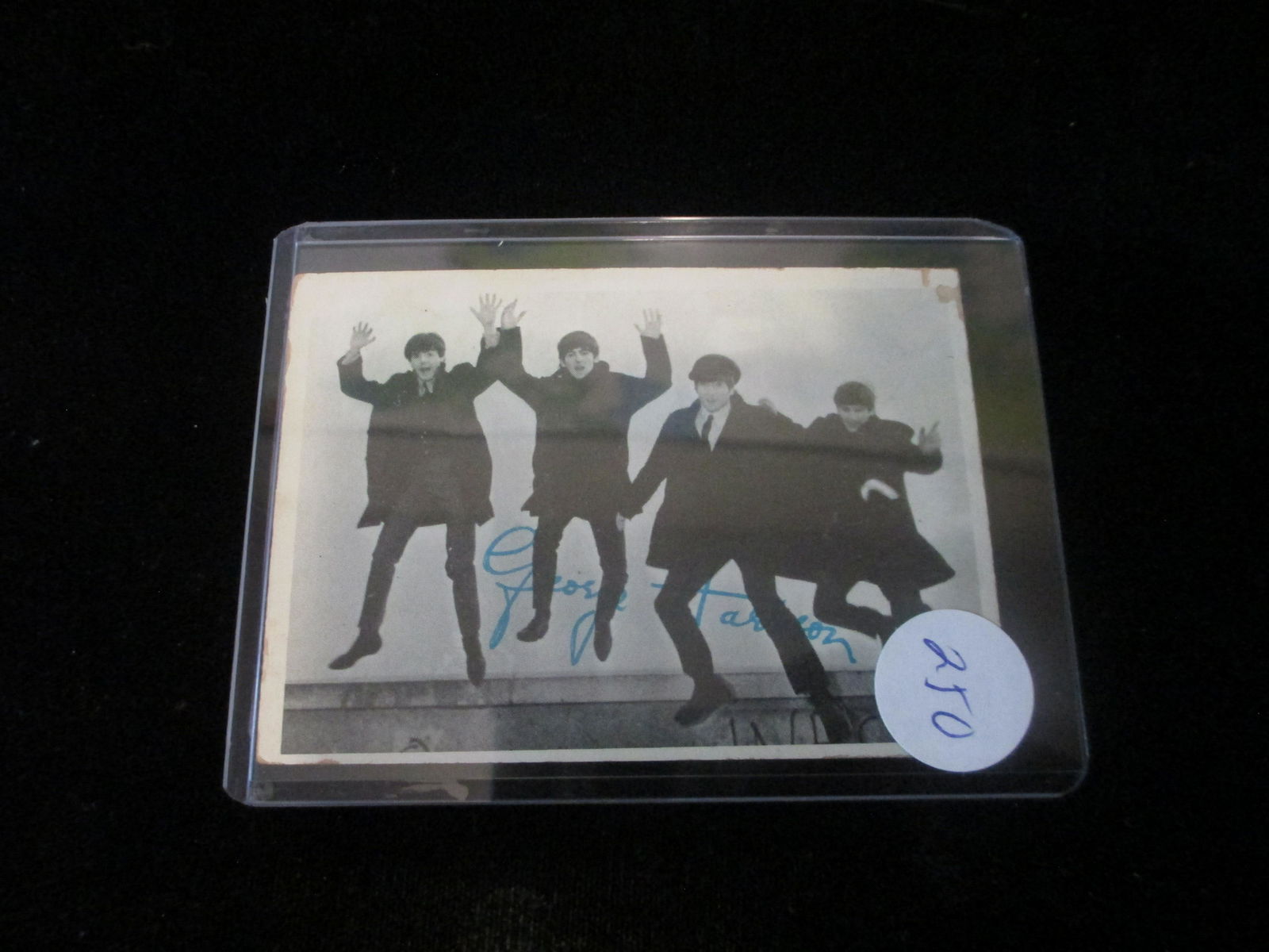 1964 signed beatles card no coa george harrison: 3rd series no 130