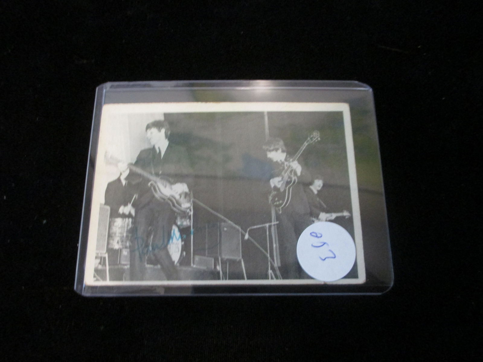 1964 signed beatles card no coa paul mccartney (1 of 1)