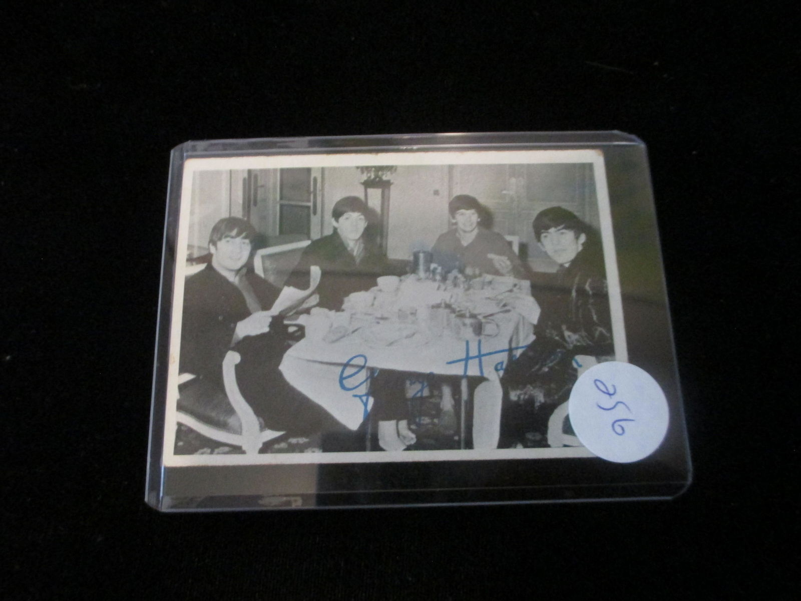 1964 signed beatles card no coa george harrison: 3rd series no 124