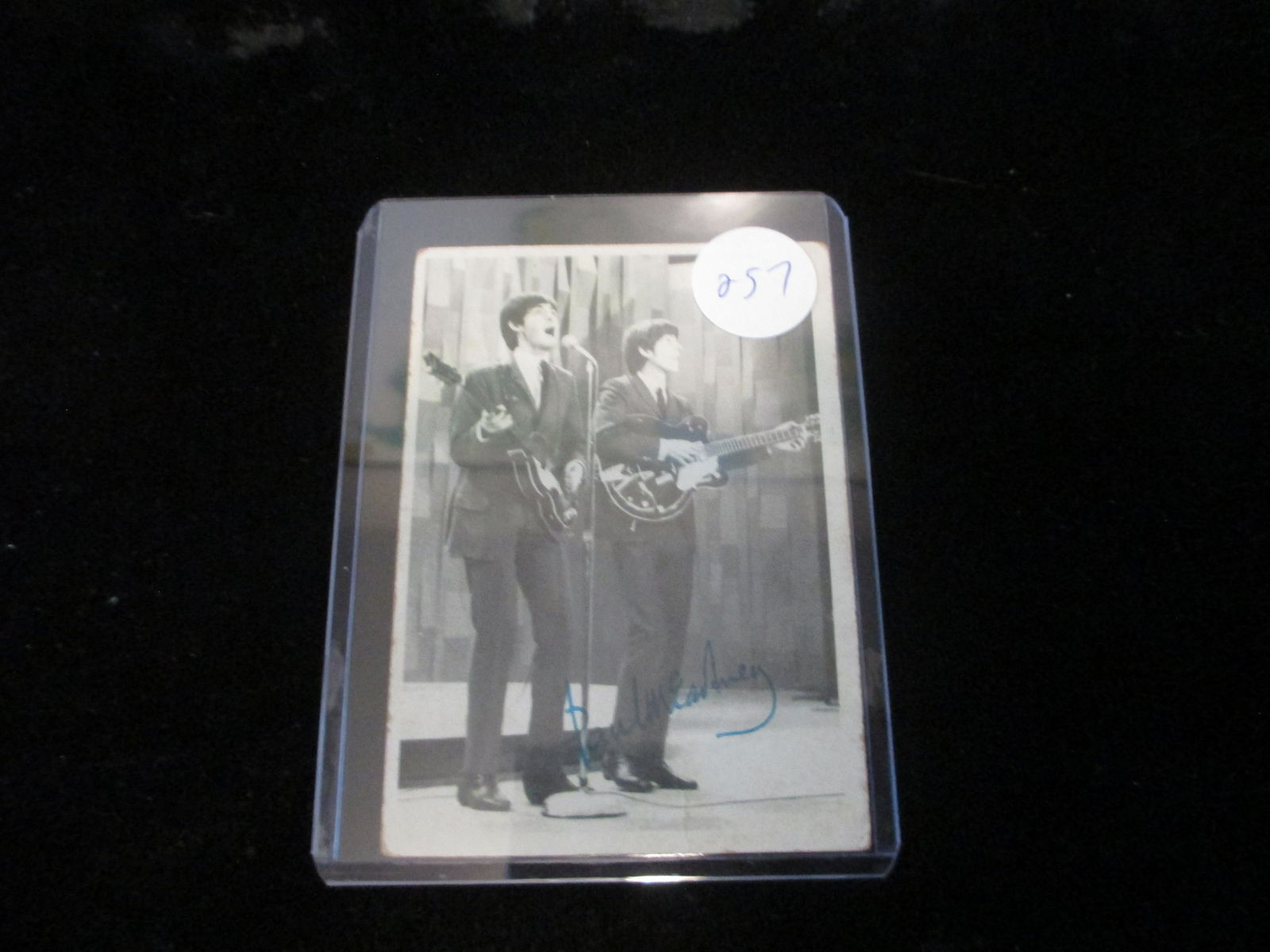 1964 signed beatles card no coa paul mccartney: 3rd series no 122