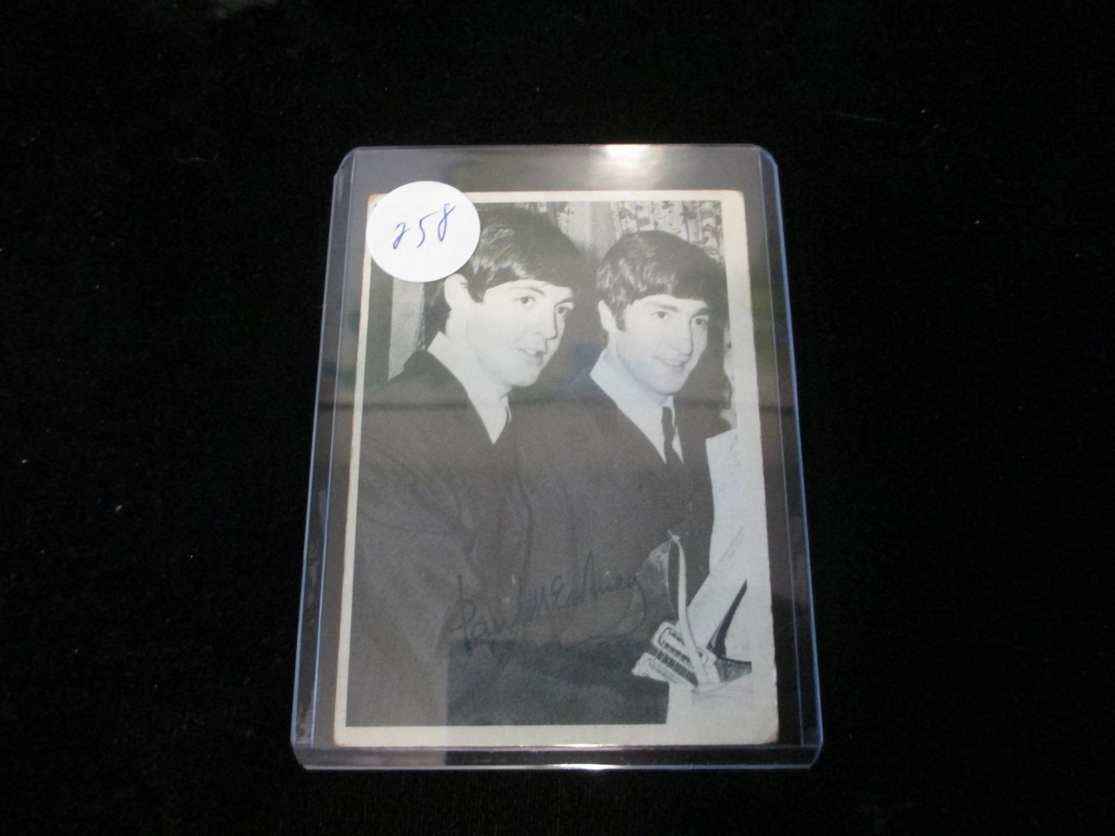 1964 signed beatles card no coa paul mccartney: 3rd series no 120