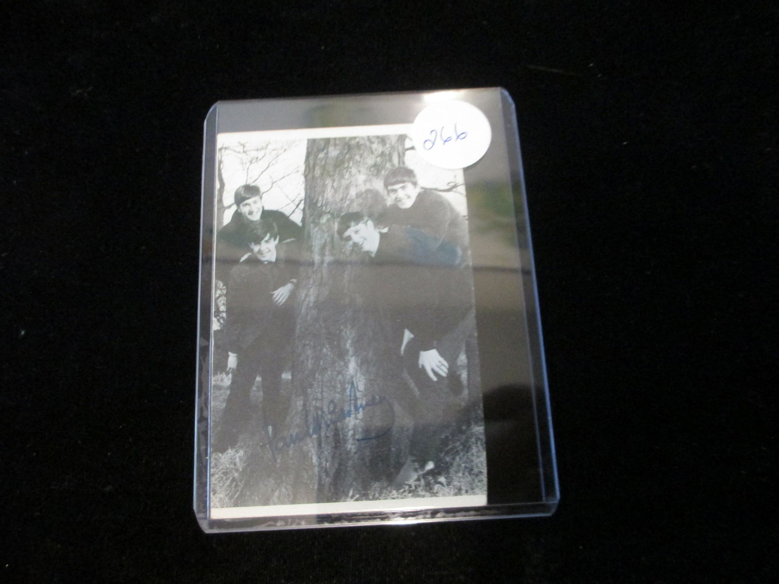 1964 signed beatles card no coa paul mccartney: #35 series of 60