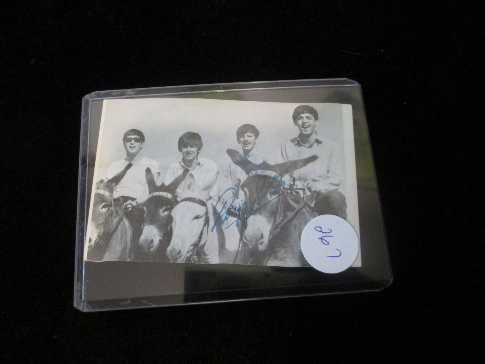 1964 signed beatles card no coa ringo starr (1 of 1)