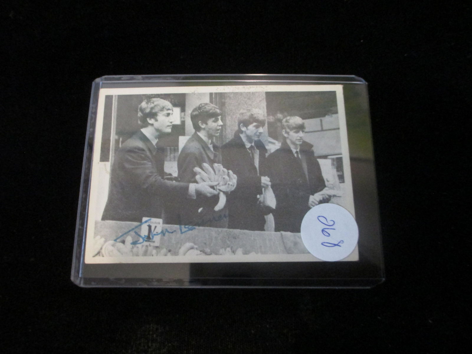 1964 signed beatles card no coa john lennon (1 of 1)