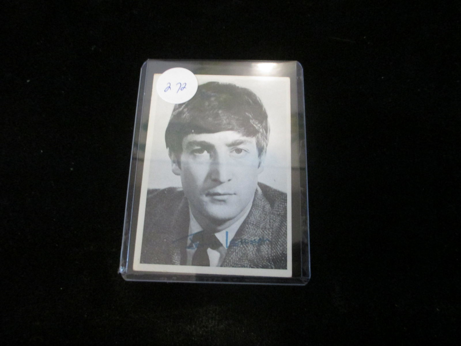 1964 signed beatles card no coa john lennon (1 of 1)