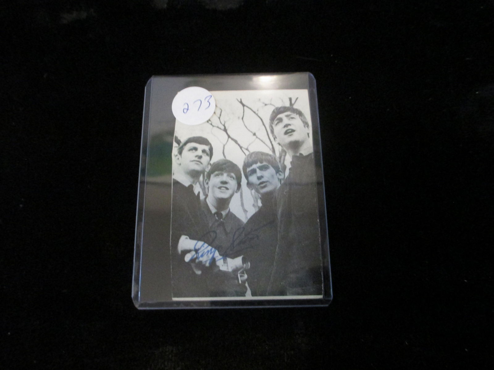 1964 signed beatles card no coa ringo starr (1 of 1)