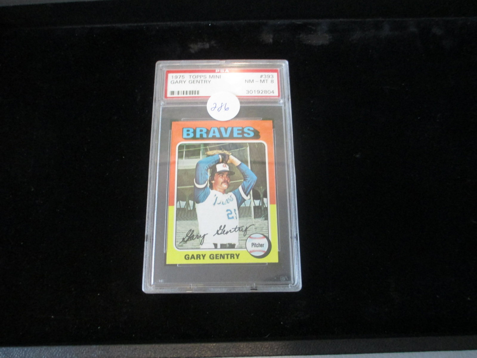 psa graded 1975 gary gentry mint 8: graded card lot