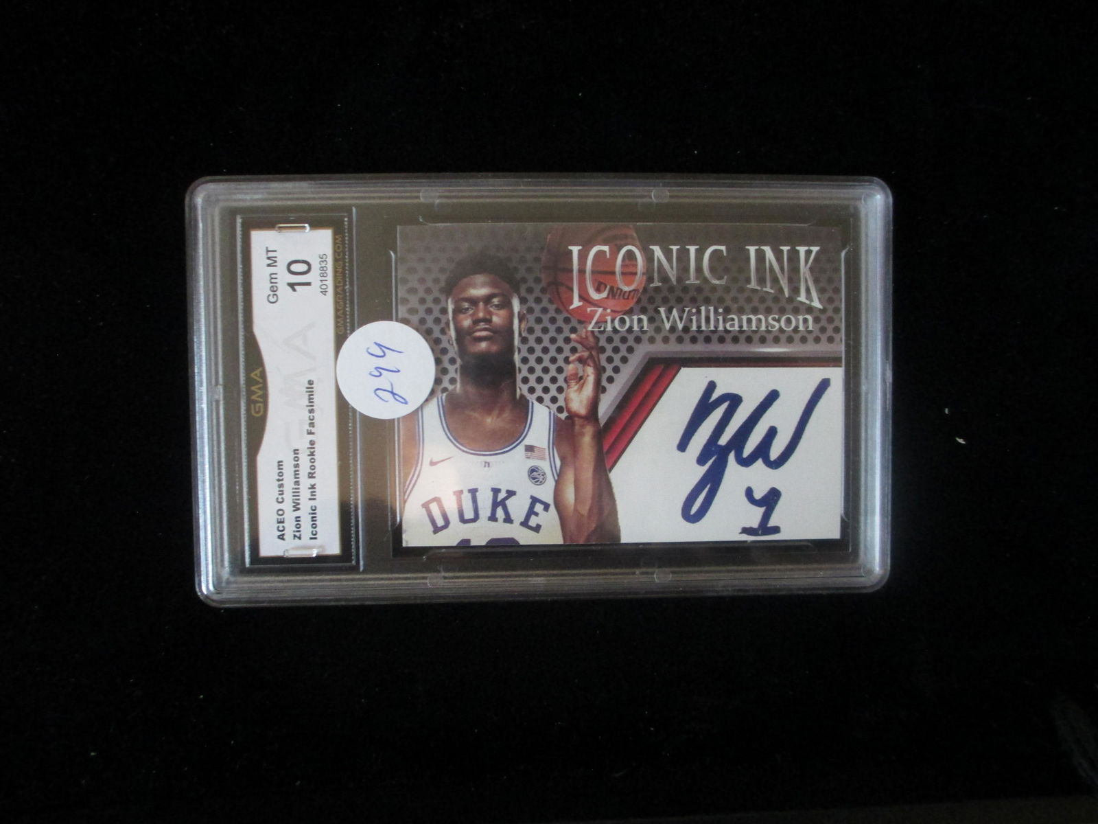 gma graded iconic ink facsimile auto zion williamson (1 of 1)
