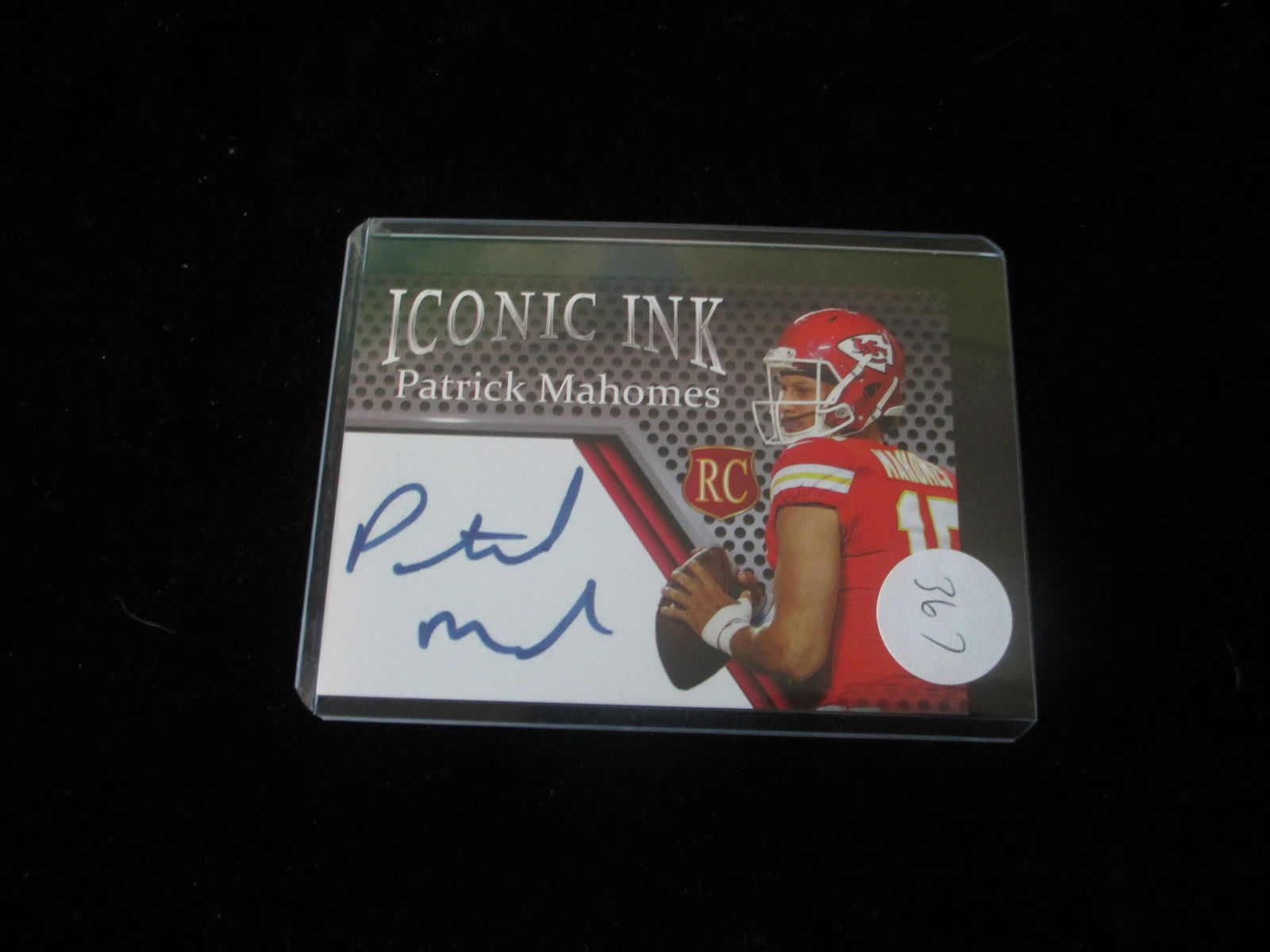 patrick mahomes facsimile auto rookie (1 of 1)