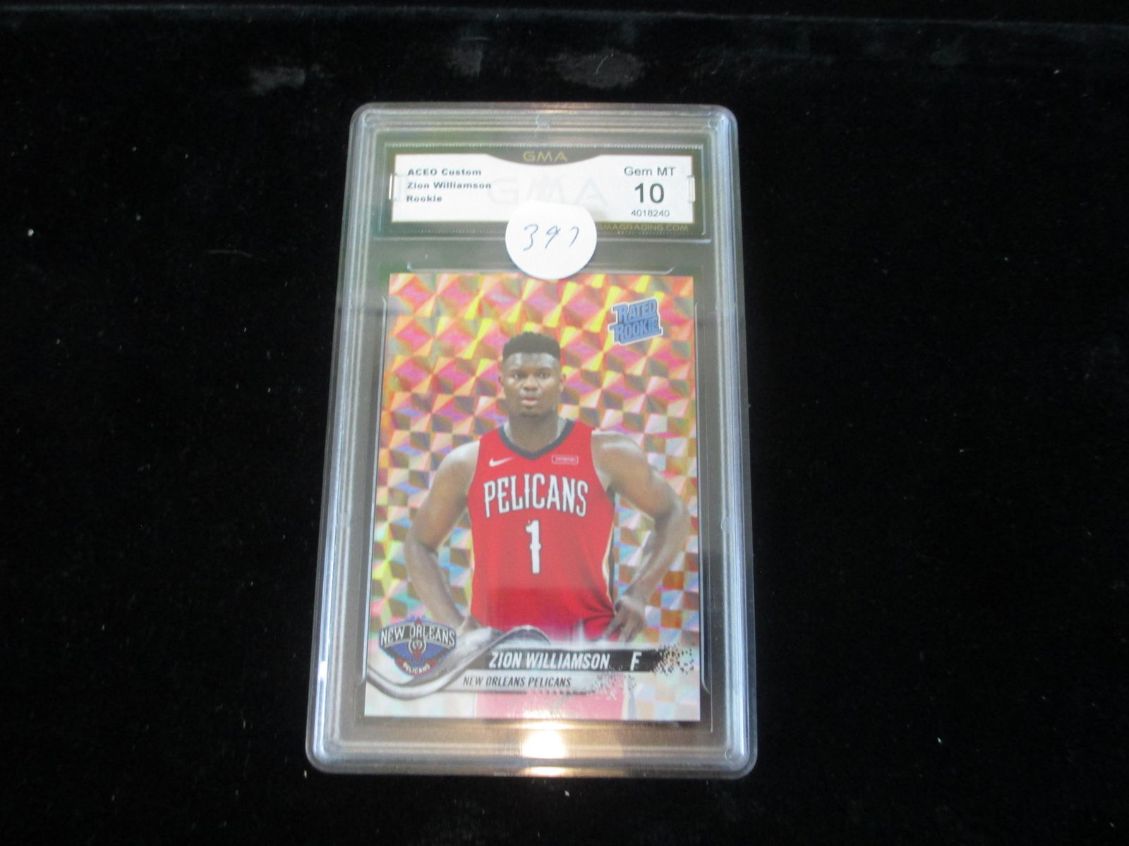 gma graded zion williamson rookie card mint 10 (1 of 1)
