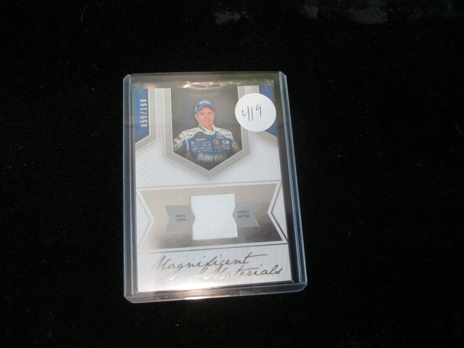 mark martin jersey card numbered 055/199 (1 of 1)