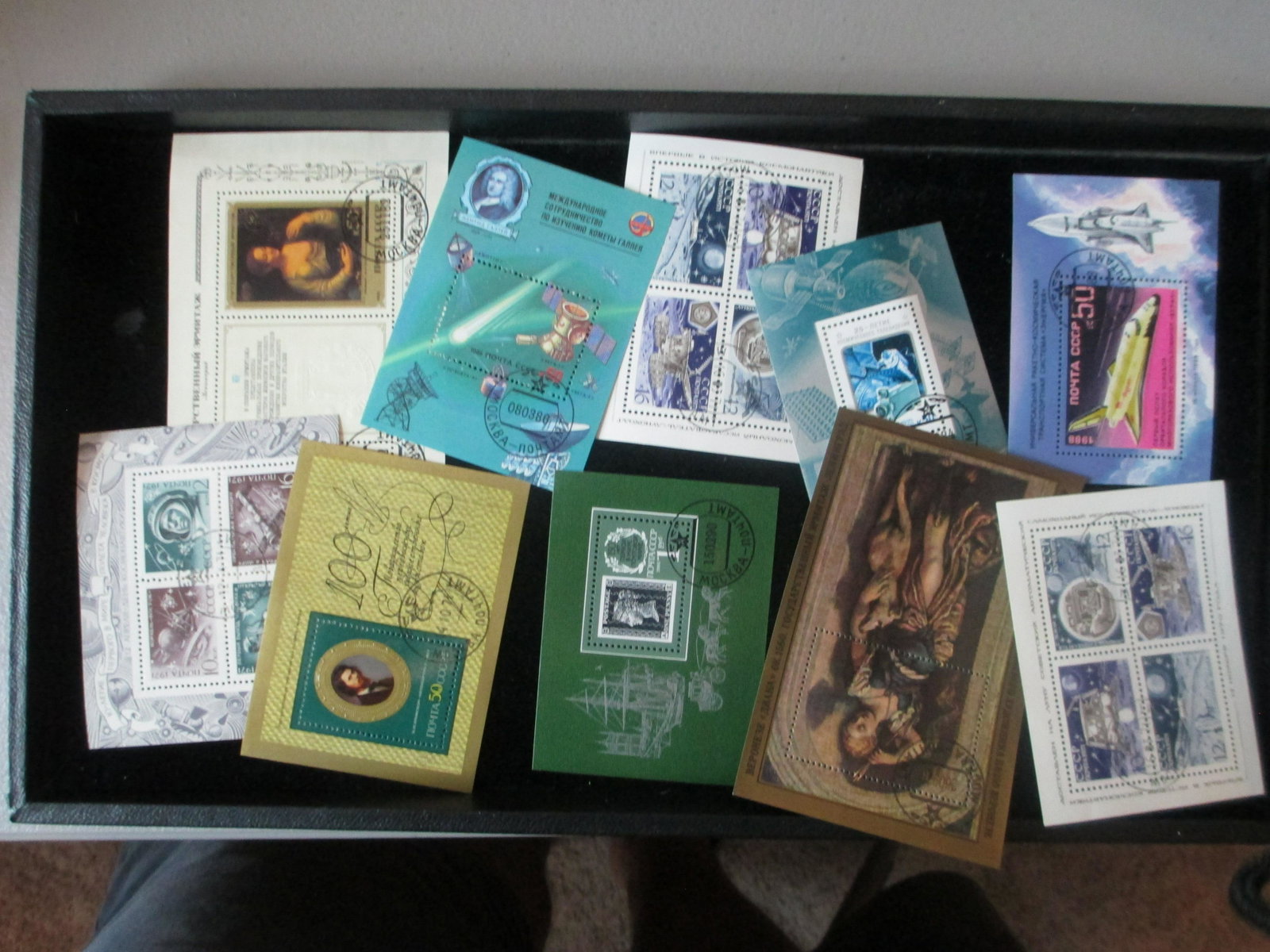 lot of 10 soviet union souvinir sheets: rare lot