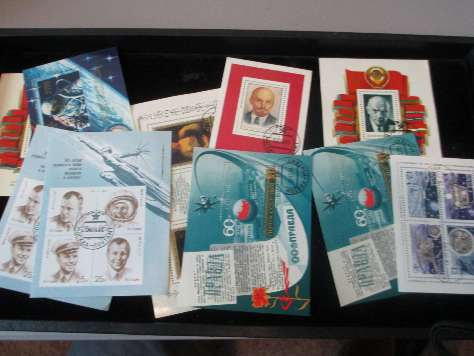 lot of 10 soviet union souvinir sheets: rare lot
