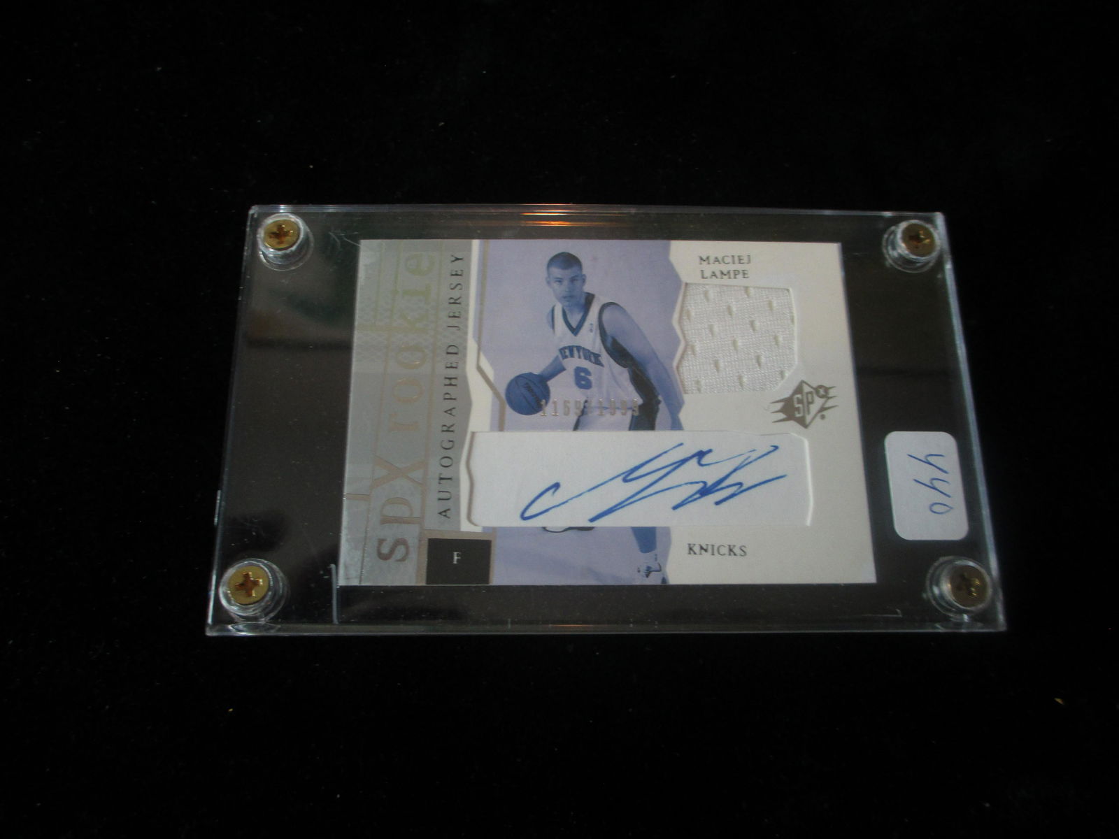 macij lampe signature and jersey card numbered (1 of 1)