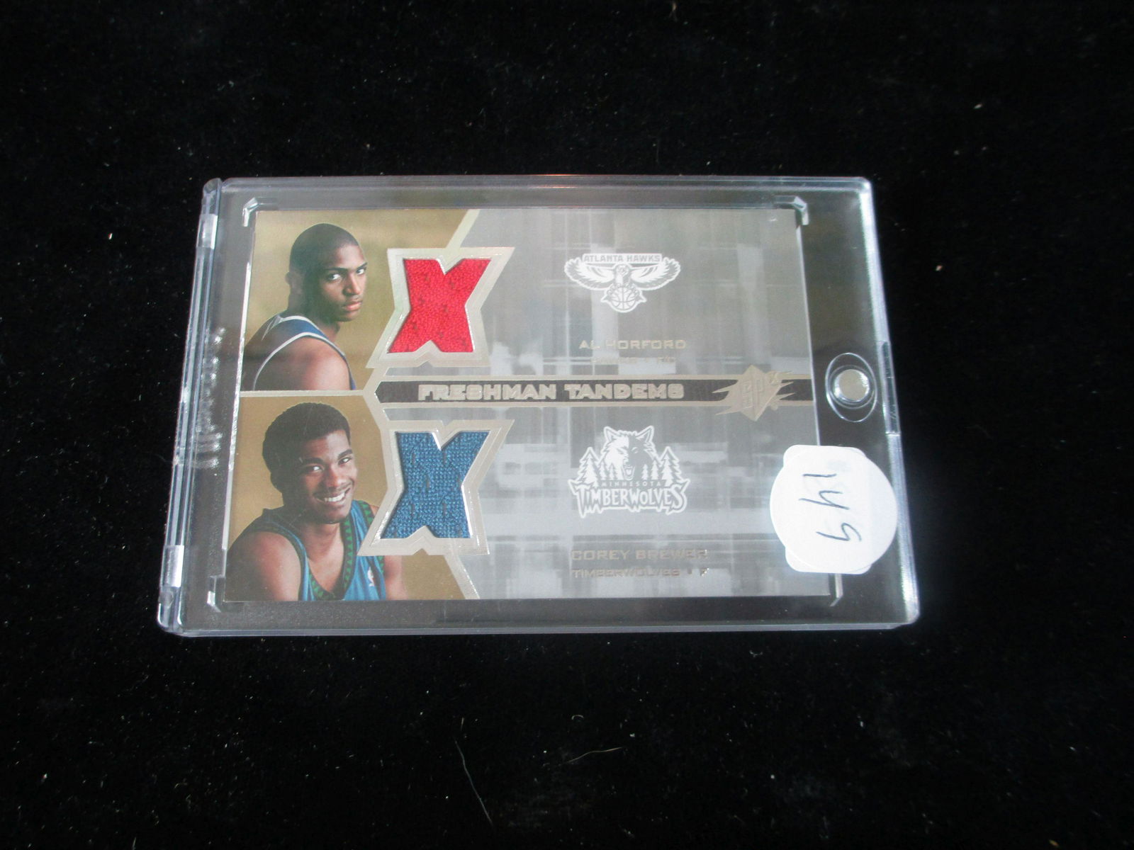 al horford,corey brewer double jersey card (1 of 1)