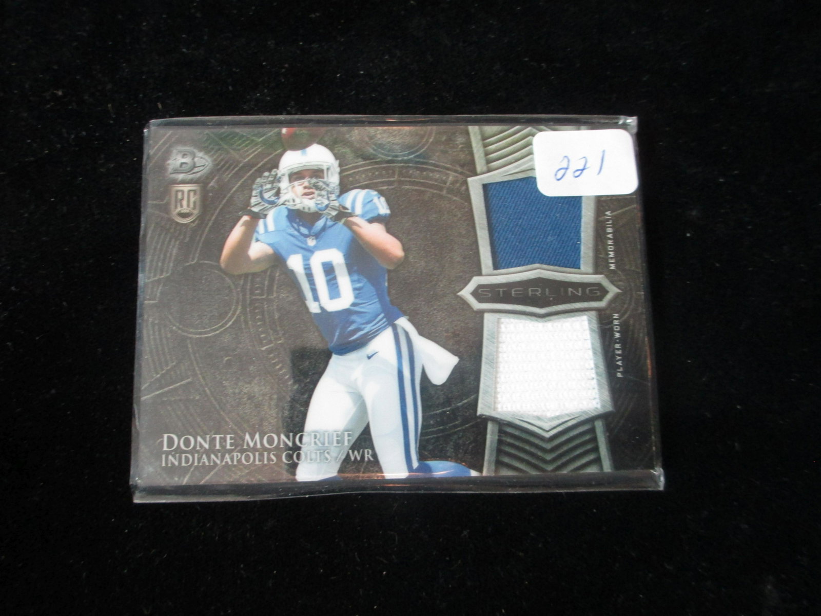 donte moncief jersey card: colts