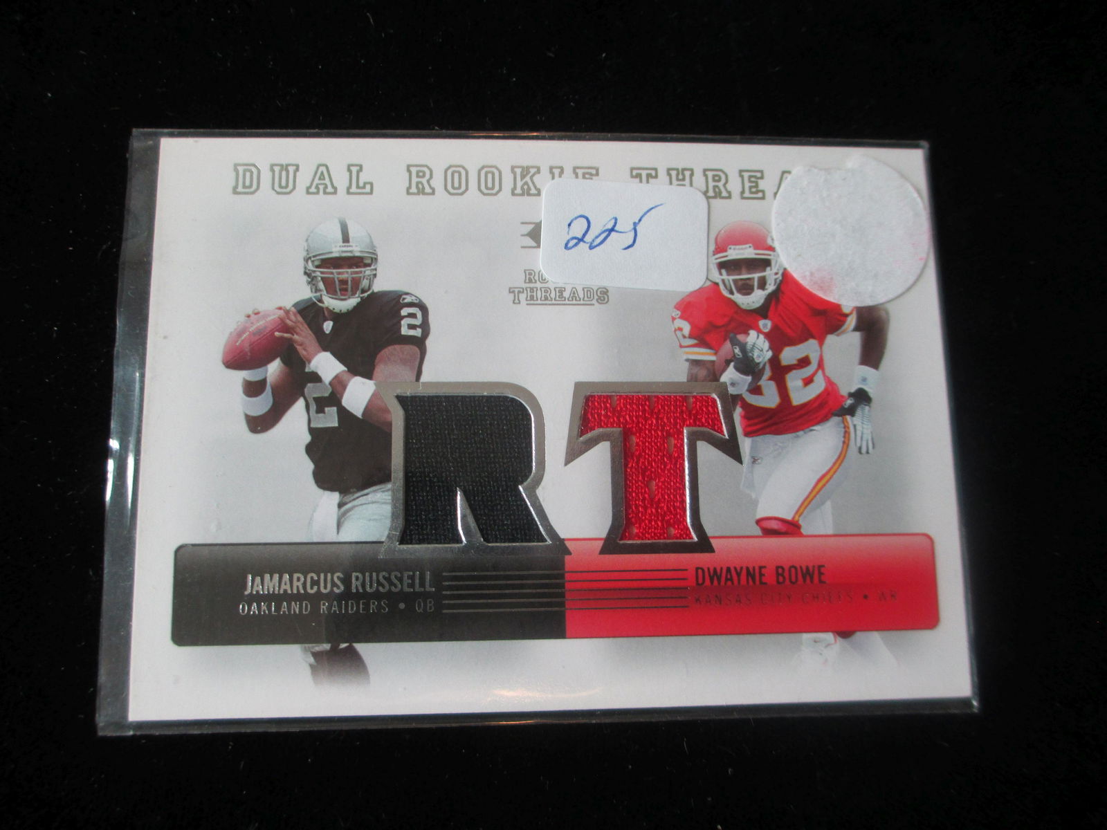 jamarcus russell/dwayne bowe double jersey card (1 of 1)