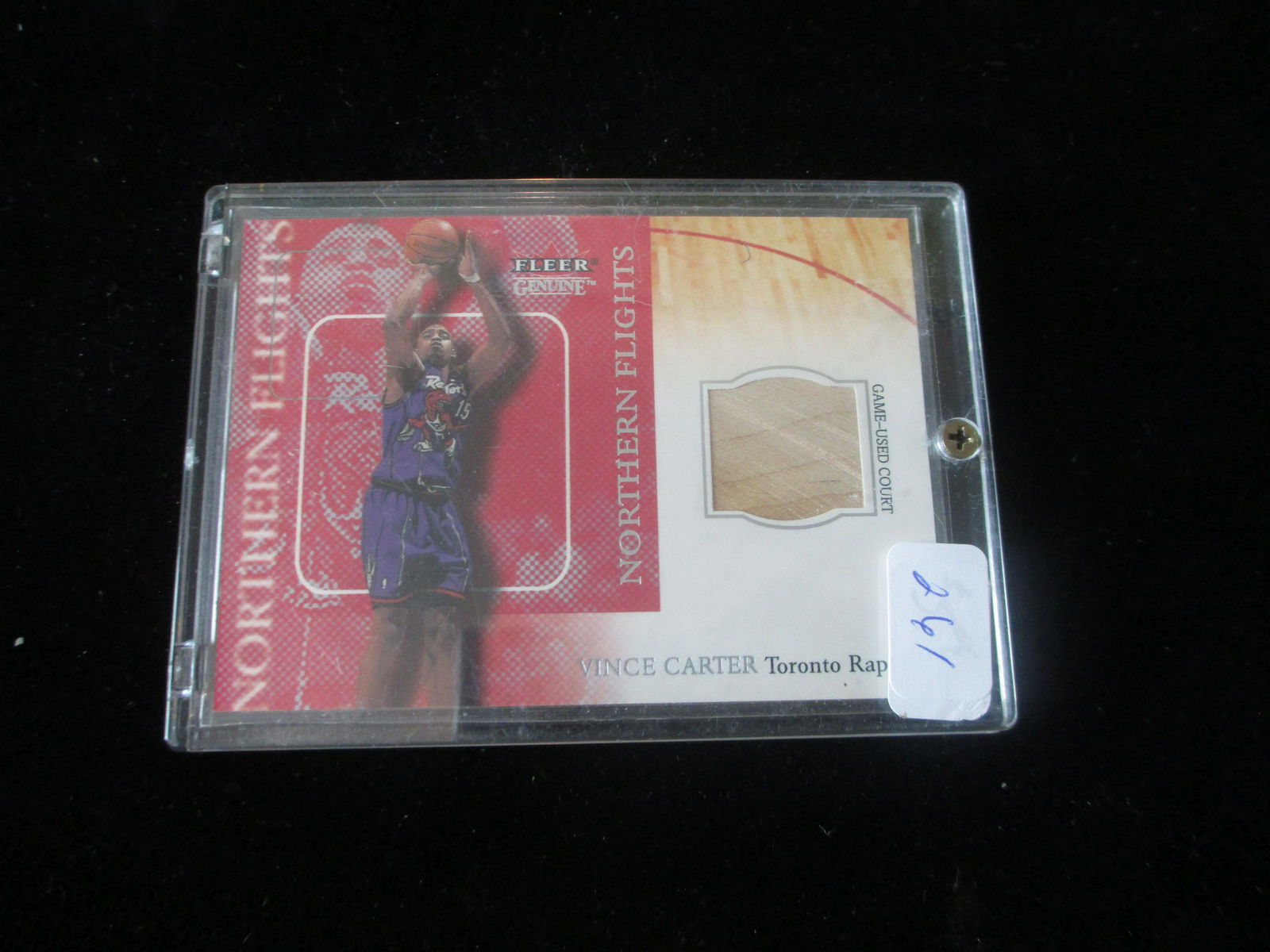 vince carter piece of game used floor card (1 of 1)