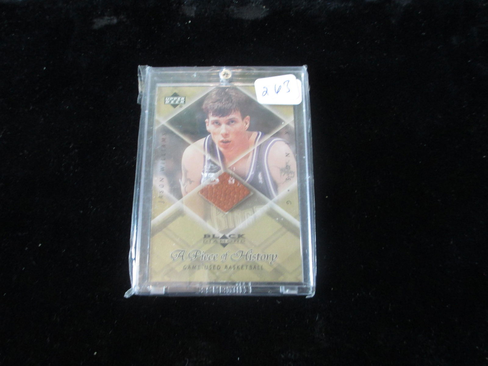jason williams games used piece of basketball on card (1 of 1)