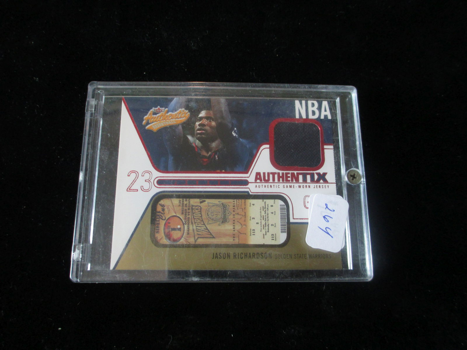 jason richardson game used jersey and ticket stub (1 of 1)