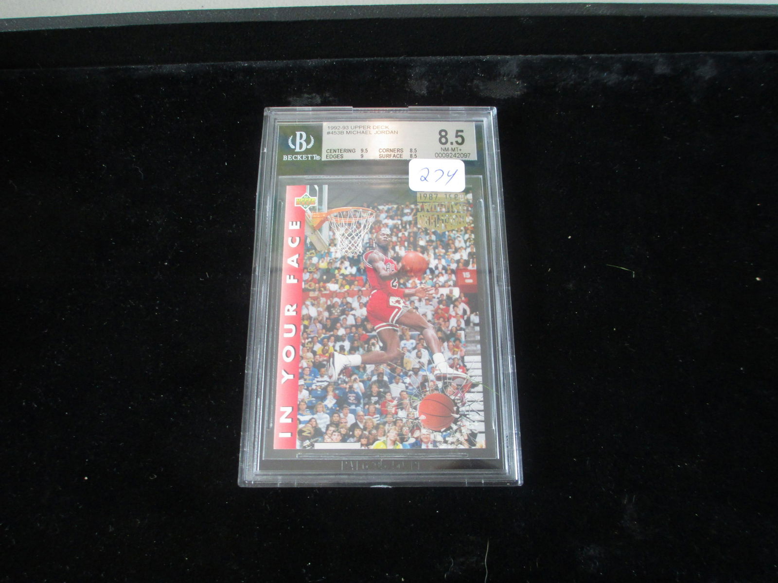 beckett graded michael jordan mint 8.5 (1 of 1)