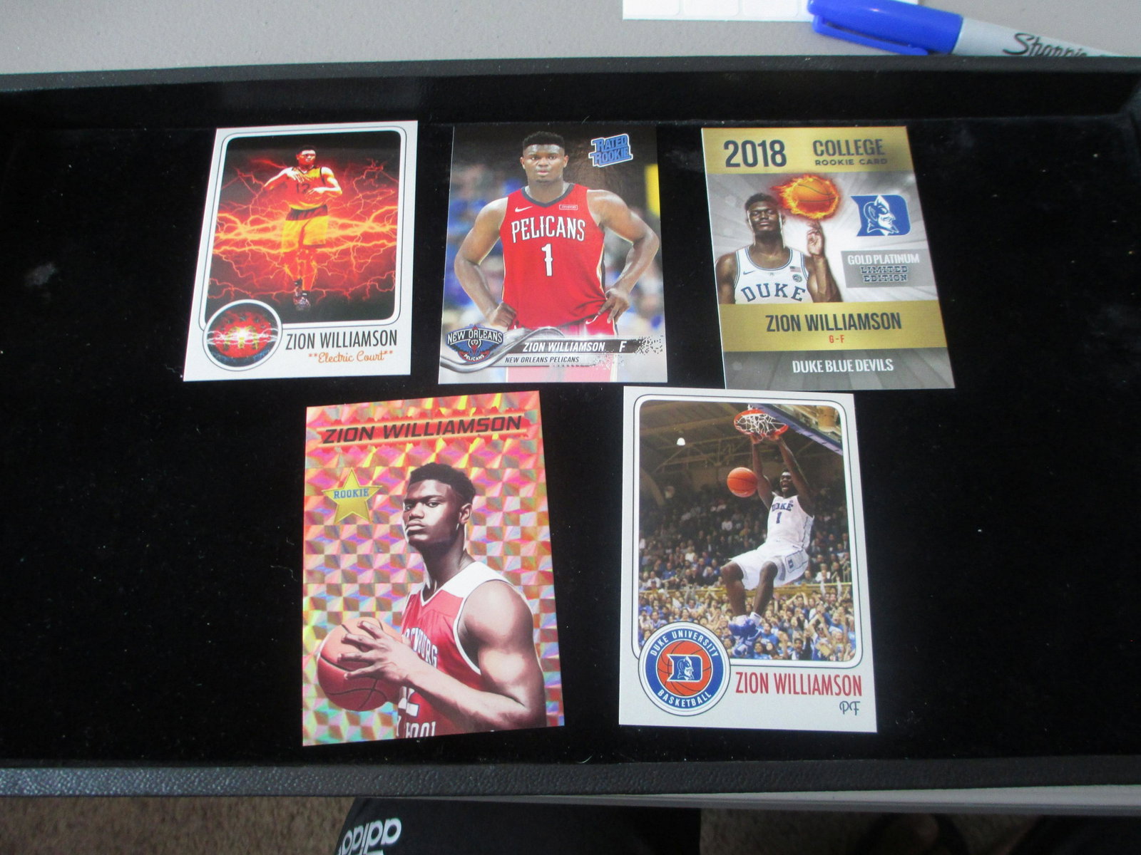 lot of 5 zion williamson card (1 of 1)