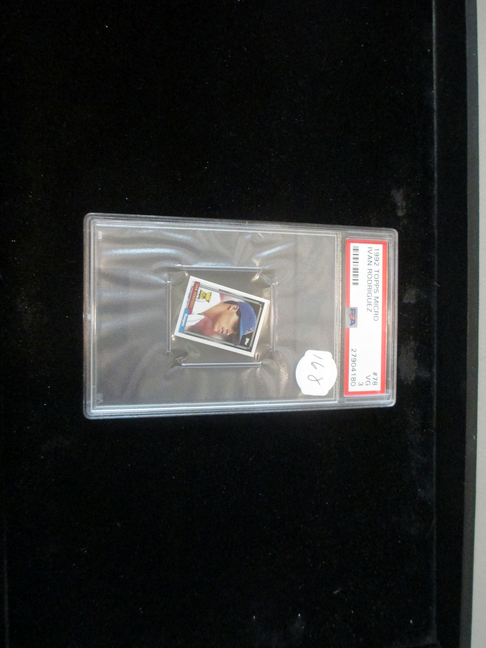 psa graded 1992 ivan rodriguez mint 3 (1 of 1)