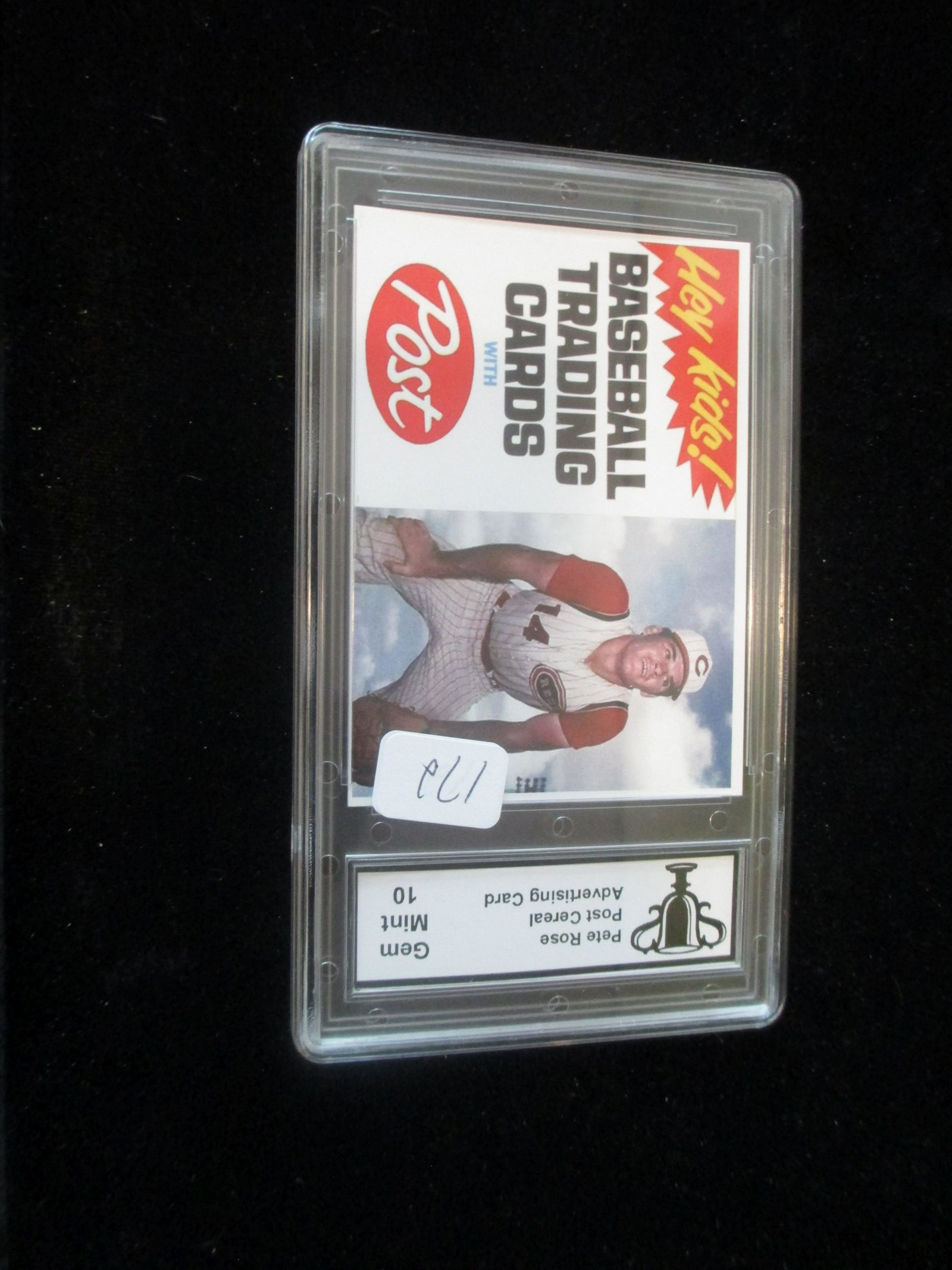 trophy graded pete rose post cereal mint 10 (1 of 1)
