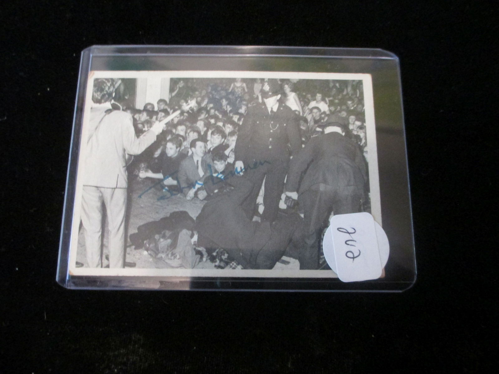 vintage beatles card john lennon: in top loaded sleeve